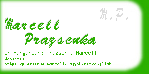 marcell prazsenka business card